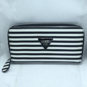 Guess Monochrome Striped Wallet (Like New)